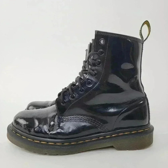Dr. Martens 1460 Patent Leather Black Boots - 8 - Picture 5 of 10